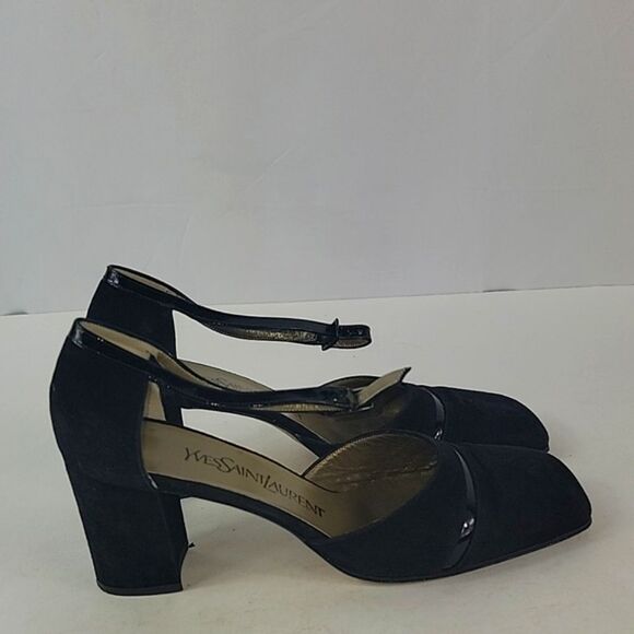 Yves Saint Laurent Suede Strap Women's Pumps - Picture 2 of 13